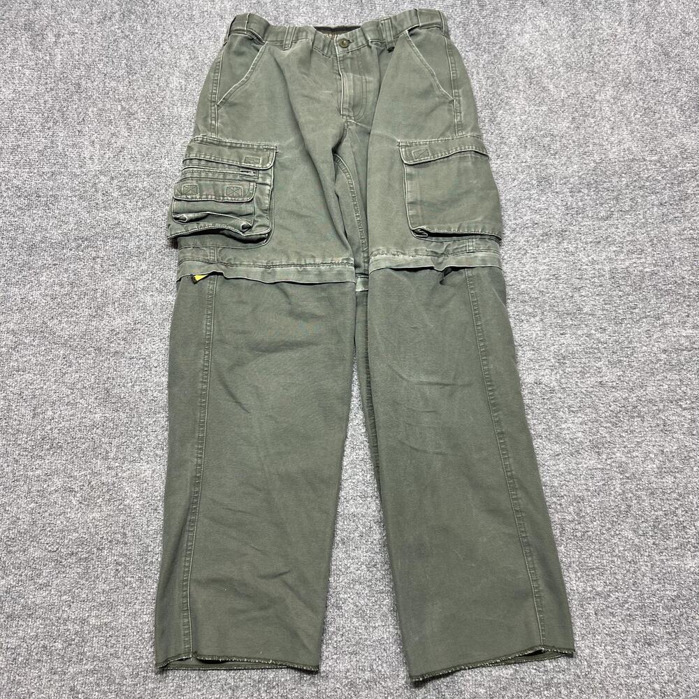 Boy Scouts Of America Pants Boys 16 Green Convertible Cargo Uniform Zip Off